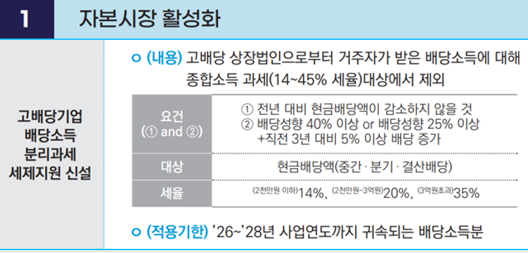 2025년 배당소득 분리과세 시행으로 세제 혜택까지 커졌기 때문